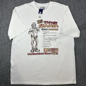 Vintage TSI SPORTSWEAR 90’s Grandpa Funny Humor Quote Men's Size XL - NWT! NOS!